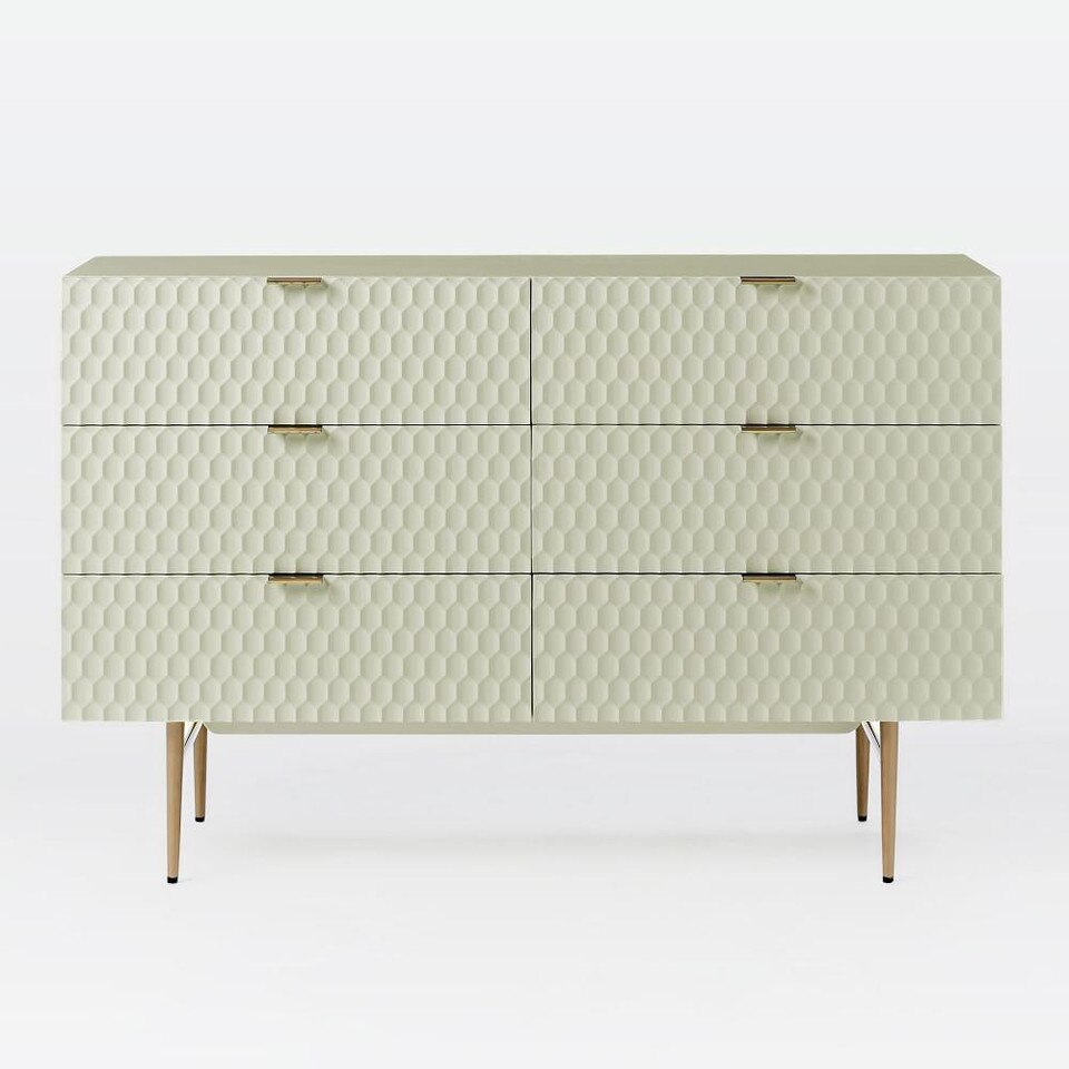 Audrey 6Drawer Dresser Parchment West Elm UK